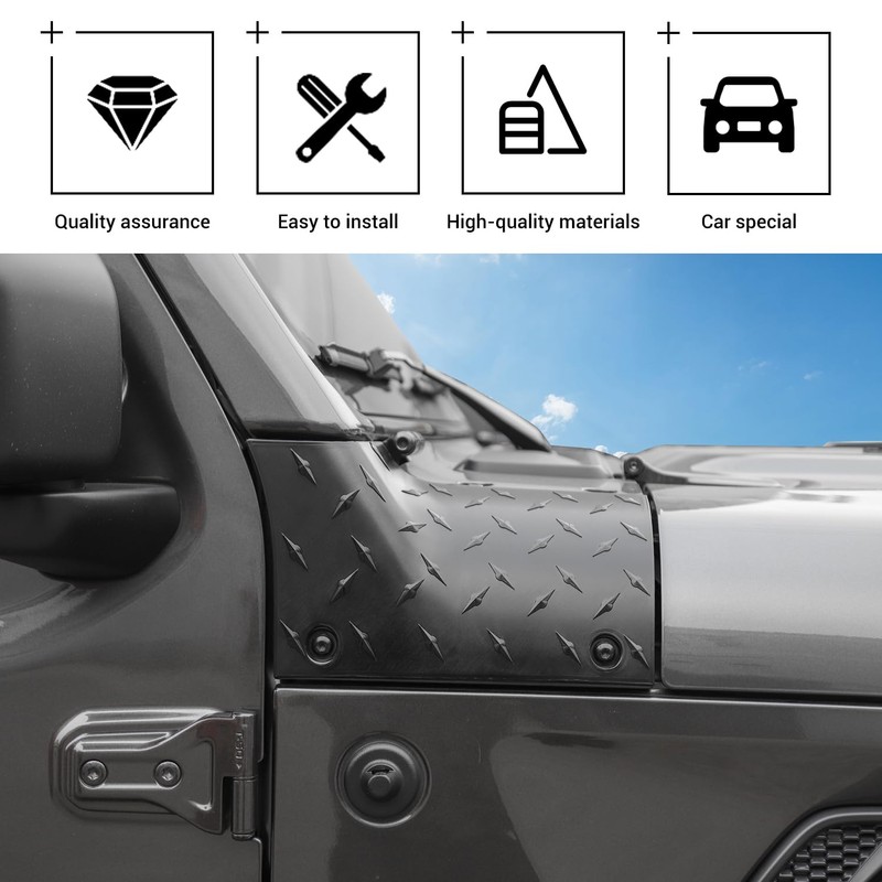 Hoolcar Cowl Body Armor Outer Corner Guards Hood Guard Cover