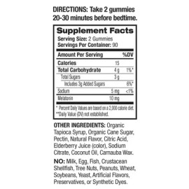 Melatonina Natrol 10 Mg Tamaño Extra Grande  180 Gomitas, Te Ayuda A Dormir Más Rápido, Permanecer Dormido Más Tiempo Y Despertar Sintiéndote Fresco, 