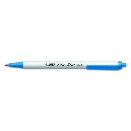 BIC Clic Stic Retractable Ball Pen, Medium Point (1.0mm), Blue, 12-Count