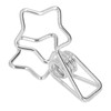 100Pcs Star Binder Clips Hollow Out Cartoon Style Strong Clamping
