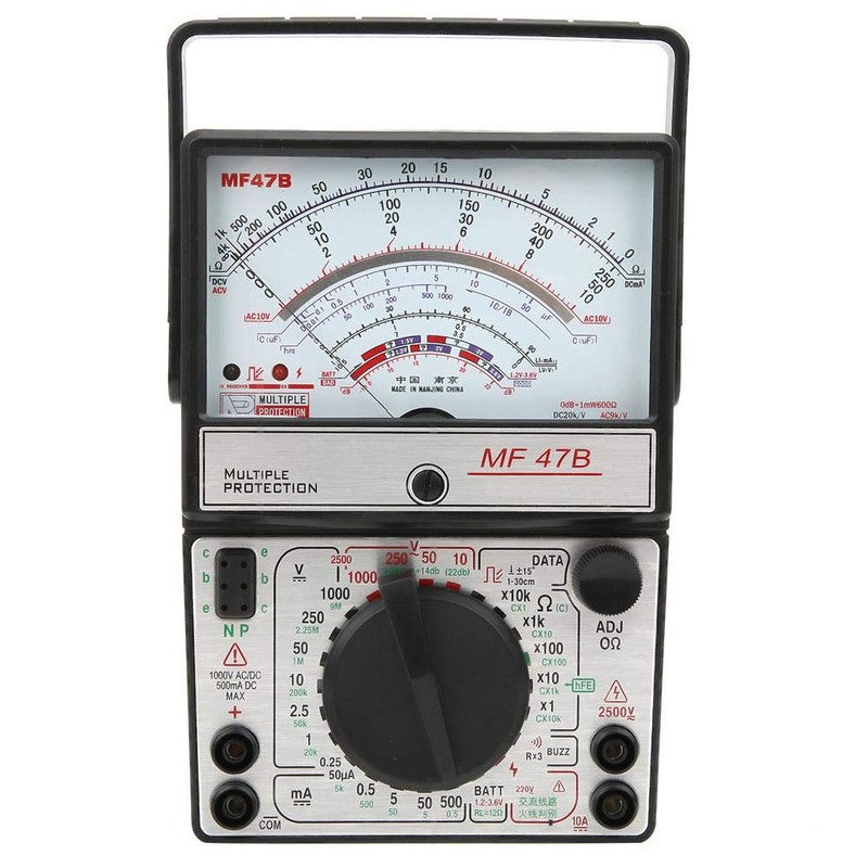MF47B Digital Screen Multimeter, Voltage Current Tester Display Multimeter Test