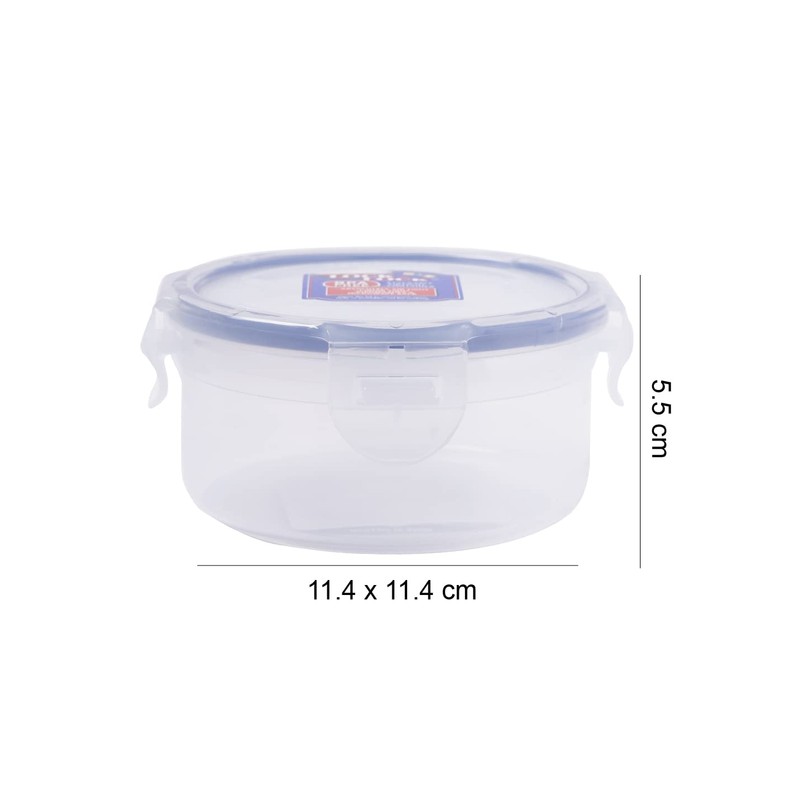 Lock & Lock 70100 L&L Classic Short Round Container, Clear