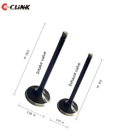 Engine Intake & Exhaust Valve Kit With Stem Seal Fits For Yamaha Grizzly 660,2002~2008, Rhino 660,2004~2007,Raptor 660 2001-2005