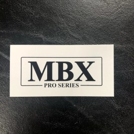 N/A MBX Tactical Pro Series Sticker Decal White & Black