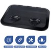 smartmarine Marine Deck Access Hatch 17.3“×12.4 Black Rectangle Boat Hatch