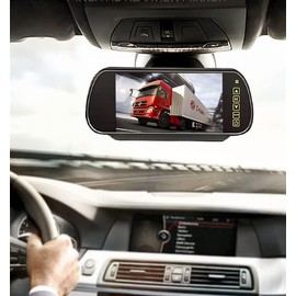 7inch Car Rearview Mirror Auto Dimming Monitor Replacement Rear View Camera with Bracket Universal for Cars and Trucks
