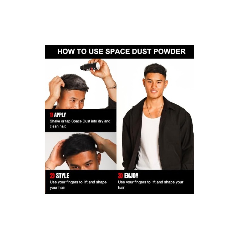 CRAZY BULL Space Dust Styling Powder for Short and Medium