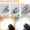 ZSSXOLED Microwave Oven Light Bulb E17 Base 3W 125V E17