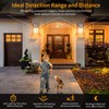 2 Pack Silver Motion Sensor Outdoor Light Fixtures Wall Mount,