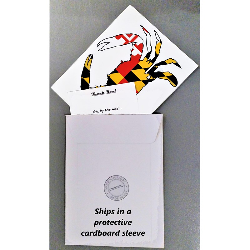 Maryland Crab Sticker ( 7 x 5.5 ) MD State