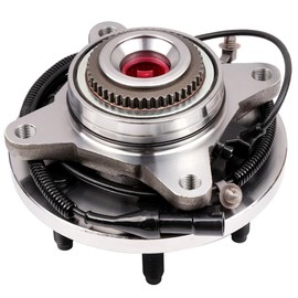 ANGLEWIDE(1-Pack) Left+Right+Front Wheel Hub Bearing Assembly with ABS Sensor 6 Lugs Fits for 2009-2010 for Ford F-150 FX4 5.4L,2009-2010 for Ford F-150 King Ranch 5.4L Replacement OE 515119