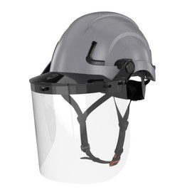 Defender Safety H2 Combo Kit (Non Vented (Class E) w/Face Shield, Battleship Gray)