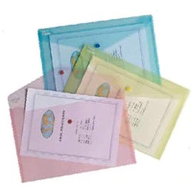 Snopake 10087X - Polyfile Wallet File Foolscap Classic Astd PK5