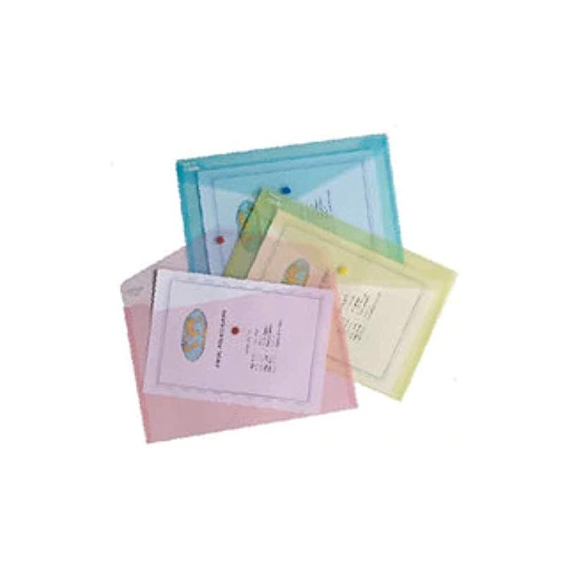 Snopake 10087X - Polyfile Wallet File Foolscap Classic Astd PK5