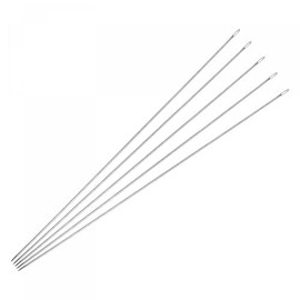 uxcell Beading Needles Fine Thin Long Straight Sewing Embroidery Threads Stainless Steel 4.72 Inch 0.03 Inch Wire Diameter 50Pcs