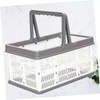 BESPORTBLE Folding Basket Handle Cube Storage Office Organiser Plastic Snack