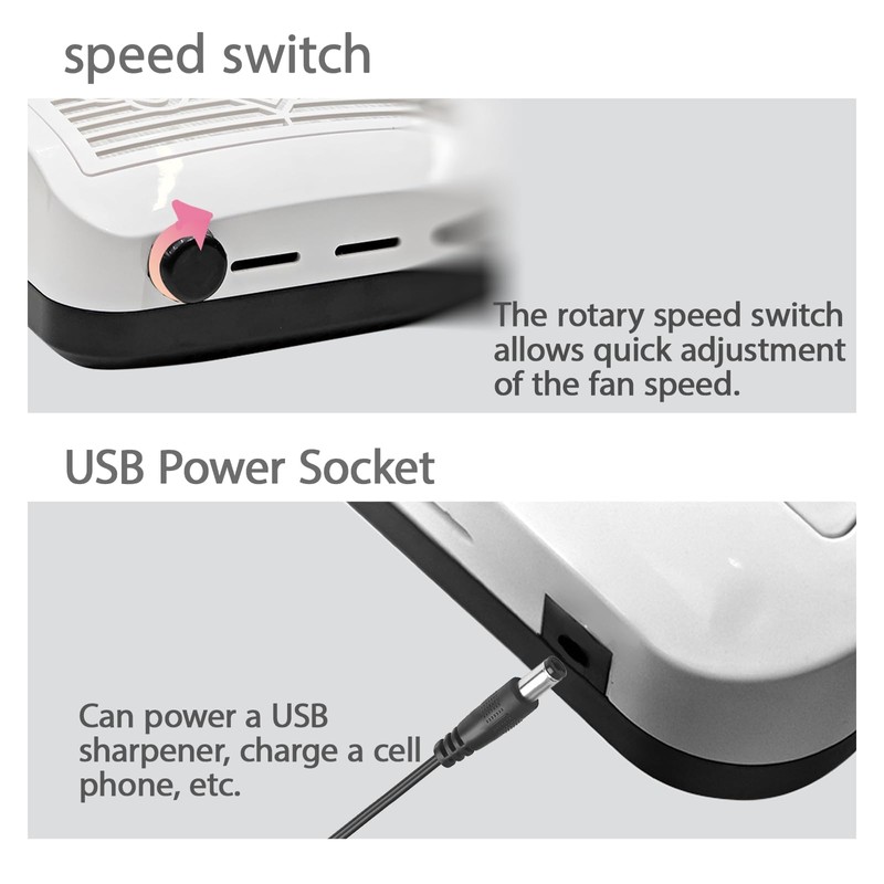 Dust extraction for nails