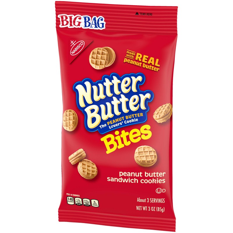 Nutter Butter Bites Peanut Butter Sandwich Cookies Big Bag, 1