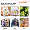 Shuttle Art Fabric Paint, 24 Colors 3D Permanent Paint with