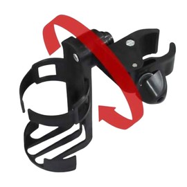 INVIDA Bicycle Bottle Holder for Water Bottle, Drink Holder, Road Bike & Gravel Bike, Cube & Haibike Accessories, Bicycle Bottle Holders, Without Screws with Clamping Jaws, Black