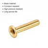 PATIKIL 2 mm 20 Pack Tube Brass Compression Fitting Insert