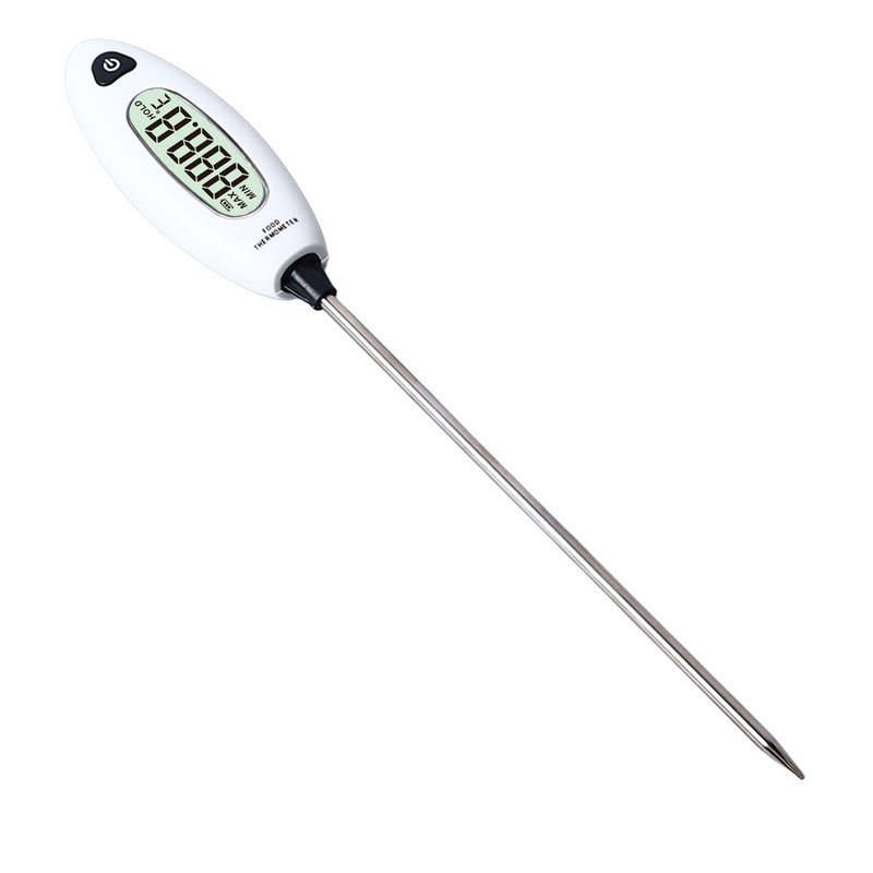 Food Thermometer Digital LCD Display Stainless Steel Probe for Home