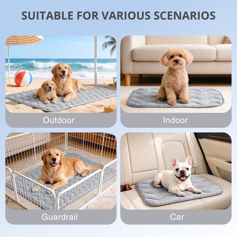 APPKER Cooling Mat for Large Dogs, 39"x 28" Thick &