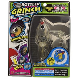 JACKALL Fishing Yoka Collaboration Lure, Frog, Bottler, Grinch, 3.8 inches (96 mm), 0.5 oz (15 g), Evil Yokokun