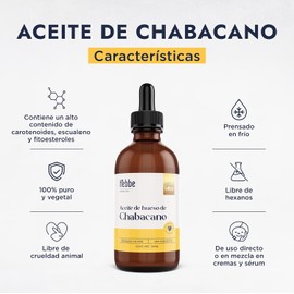 HEBBE - Aceite de Chabacano 100 ml No Obstruye los Poros y Combate el Envejecimiento Rico en Polifenoles, Desinflama y Alivia la Irritación de la Piel Apto para Todo Tipo de Piel Estimula la Regeneración Cutánea Contenido de 100 ml
