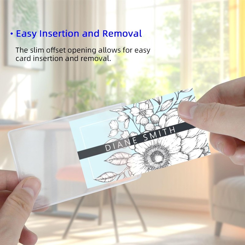 12 Pack Social Security Card Protector, Transparent PVC Waterproof Card