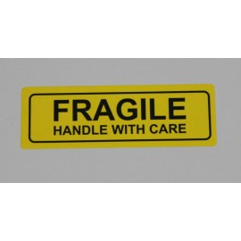 Unbranded YELLOW 1-Roll 1,000 1x3 FRAGILE HANDLE WITH CARE Stickers Labels Strong Adhesive