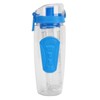 Fruit Infuser Water Bottle Anti Slip Grip Flip Top Lid