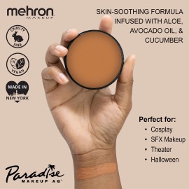 Mehron Paradise Makeup AQ 1.4oz Light Brown Body Paint Water Activated Makeup