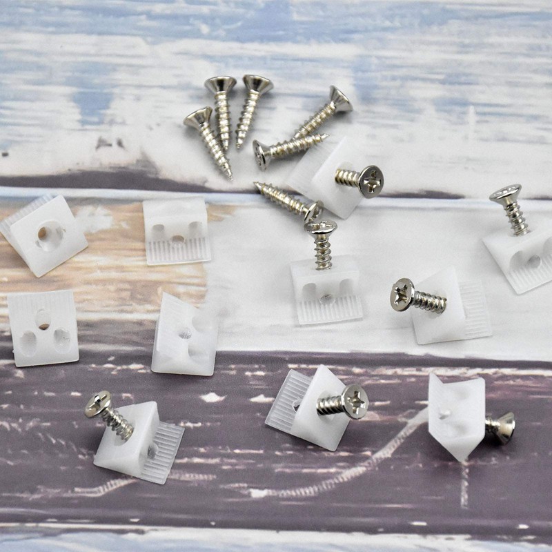 Pack of 100 Drawer Wedges, Back Wall Connectors, Cabinet Back