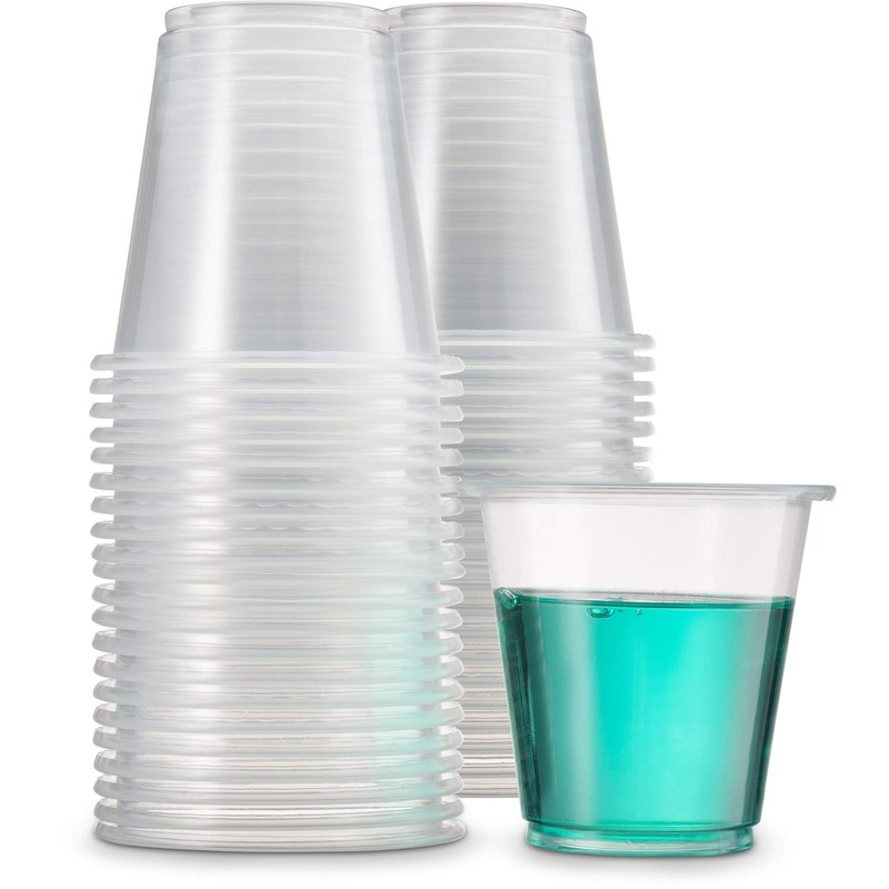 Disposable Plastic 3 Oz shot Cups Good for Condiments, Jello