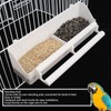 HEEPDD Alimentador de Jaula para Pájaros, Vasos de Alimentación de