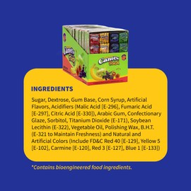 Canel's 4-Piece Gum Pack in Fruit Flavors - Cherry, Banana, Grape, and Apple