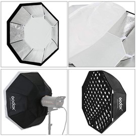 Godox 95cm Top Octagon Grid Softbox Bowens Mount for Photo Studio Video Flash LED Lighting