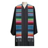 Endea Graduation Estola de Serape hispana mexicana, Azul / Patchwork,