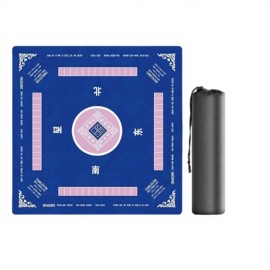 High Quality Mahjong Table Cloth Cover Mahjong Table Pad 144 Tiles Acrylic Mahjong Mahjong Game Set Mahjong Card TableSize: 60cm*60cm(23.62in*23.62in), Color: Green Fortune