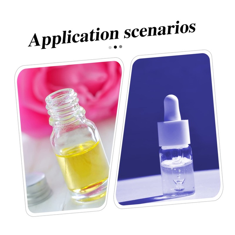 ULTECHNOVO 100pcs Professional Horn-shape Vial Bottles Caps for Essence Storage