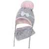 AJS Baby Winter Hat Girls Set Triangle Scarf Size 36/38,