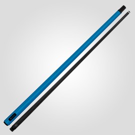 RHINO G-L Pool Cue - Blue - Wrapless (3/8-8 Joint) - Glass Fiber Shaft, 12.5mm Tip Diameter, Thin Conical Taper. Composite Butt