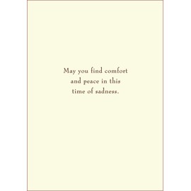 Elegant Jewish Sympathy Card