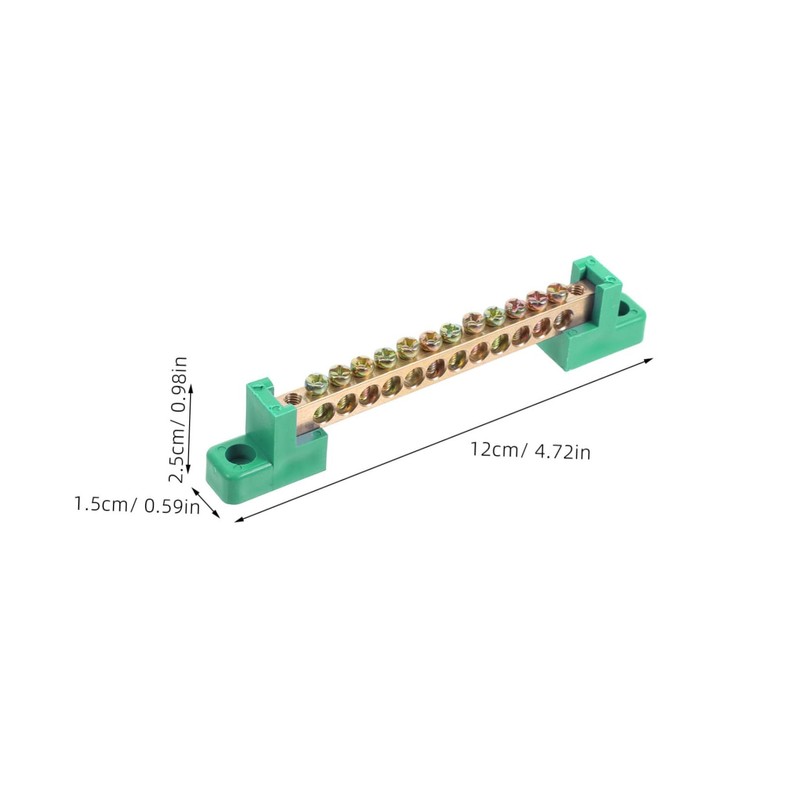 FUNOMOCYA 4pcs Terminal Block Connector with Screw Terminal Strip 12