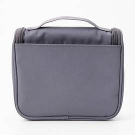 Muji 02868772 Polyester Hanging Toiletry Case (New), Gray, Approx. 6.3 x 7.5 x 2.4 inches (16 x 19 x 6 cm)