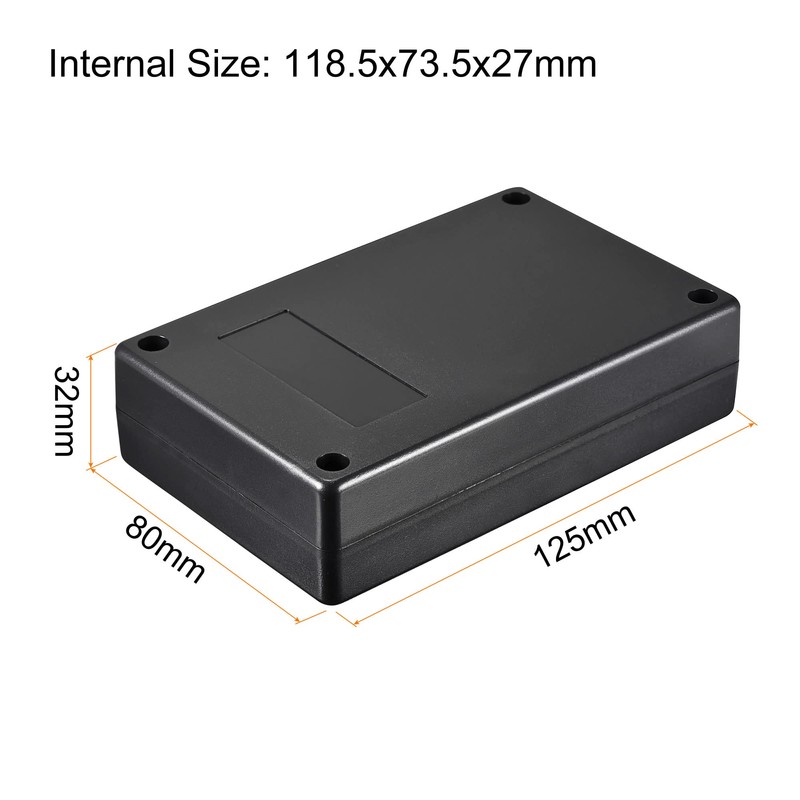 sourcing map Waterproof Junction Box 125x80x32mm ABS for Electrical Project