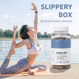 NATURAL SLIPPERY BOX - SLIPPERY ELM BARK CAPSULE FOR VAGINAL DRYNESS 60 Capsules