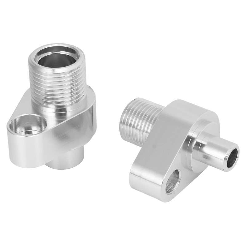 LS Swap AC Compressor Adapter Aluminum Fittings Kit, 8AN/10AN Connector