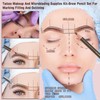 12 Piece Black Colour Waterproof Eyebrows Pencil Tattoo Makeup And